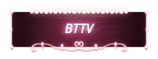 BTTV Panel from Neon Valentine Panels Theme.